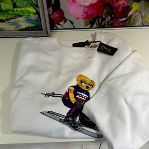 Brand new authentic Polo Ralph Lauren polo bear ski sweater